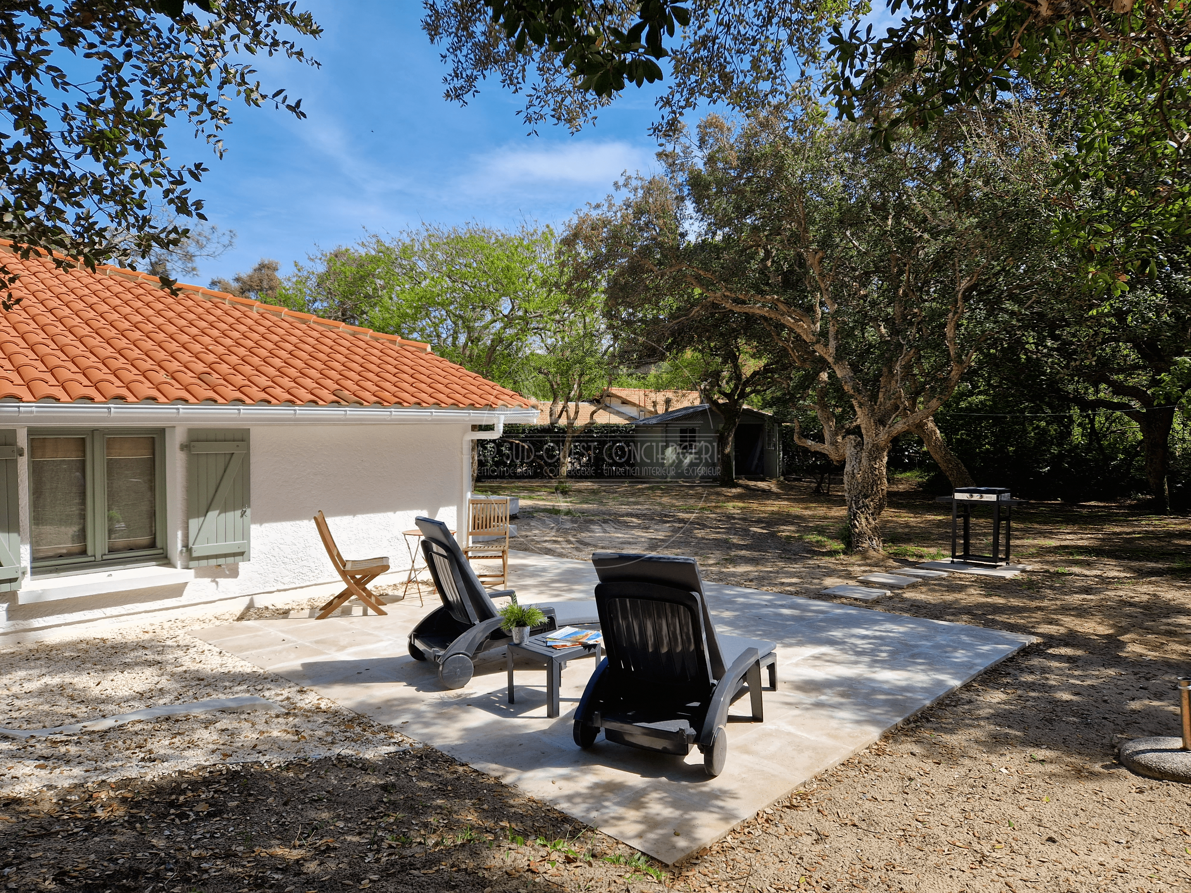 terrasse villa hossegor